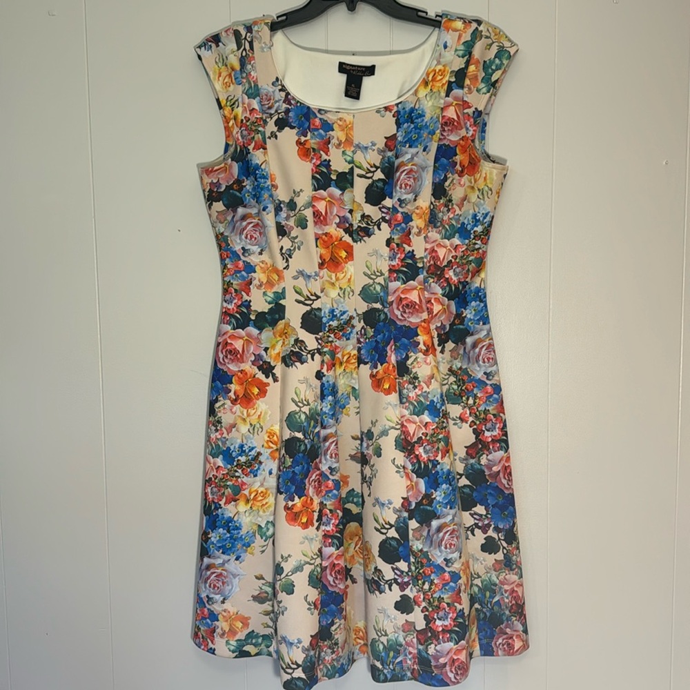 Floral fit and flare